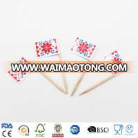 Good quality beautiful red flower flag toothpicks