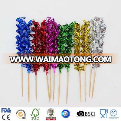 customized aluminium foil decoration toothpicks