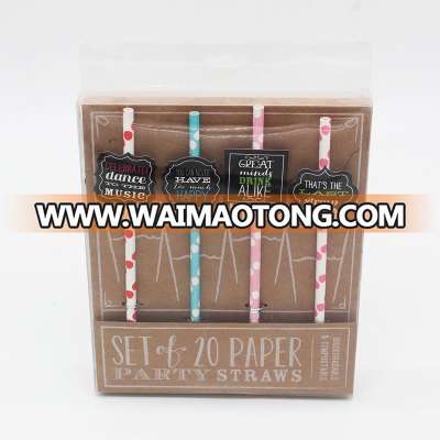 popular exquisite packing gift paper straw topper