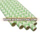 Biodegradable MIx Green Chevron Paper Straws Packed In Box