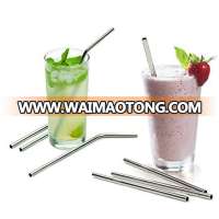 stainless steel drinking straws + cleaner USA ship reusable set bendy metal