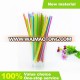 disposable plastic custom drinking straw