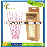 144pcs Custom Made Printed Strong Paper Straw